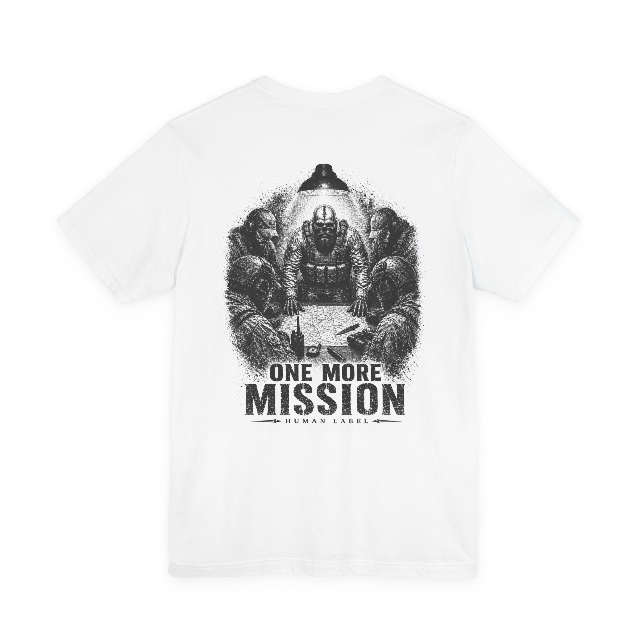 One More Mission Veteran Graphic T-Shirt Military Skull Tactical Tee Army Veteran Gift Human Label