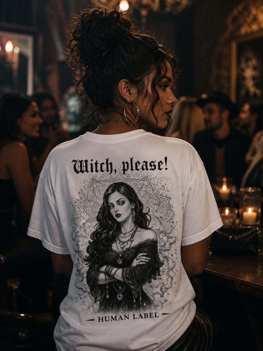 Witch Please | Witchy Graphic T-Shirt | Dark Witch Tee | Gothic Women's Shirt | Occult Spiritual Gift | Human Label