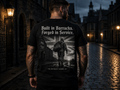Built In Barracks Forged In Service | British Army Veteran T-Shirt | Military Gift for Him | Ex Forces Tee | Human Label